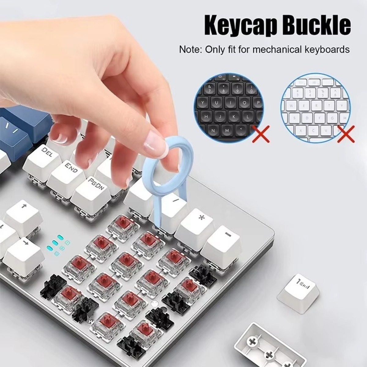 7 In 1 Computer Keyboard Cleaner Brush Kit Earphone Cleaning Pen For Headset Keyboard Cleaning Tools Cleaner Keycap Puller Kit - Image 3