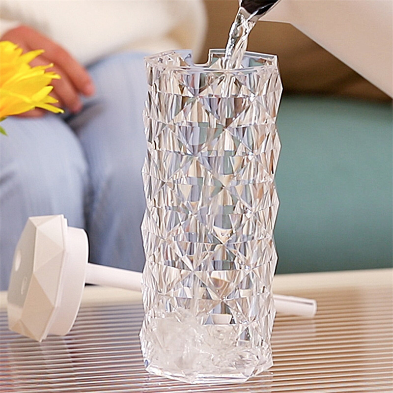 Crystal Lamp Air Humidifier Color Night Light Touch Lamp With Cool Mist Maker Fogger LED Atmosphere Room Decoration Home Decor Lights - Image 4